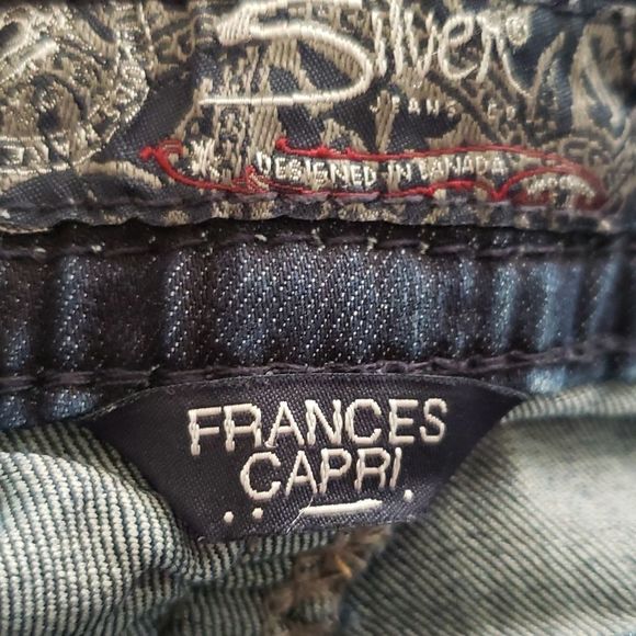 Silver Ladies Cropped Capri Jeans Size 27 - Picture 6 of 8